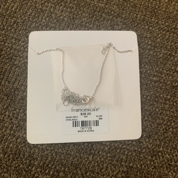 NWT Francesca’s Sterling Silver Virgo Constellation Necklace - Picture 2 of 2
